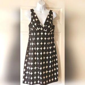 NWT B Darlin Sleeveless Black White Vneck Mini Jr 13/14